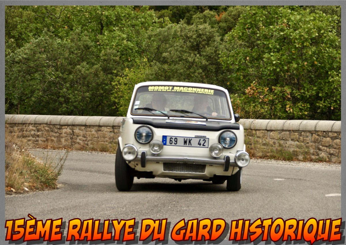 15ème Rallye du Gard Historique 2017 – 30 septembre et 1er octobre – Bessèges, Gard